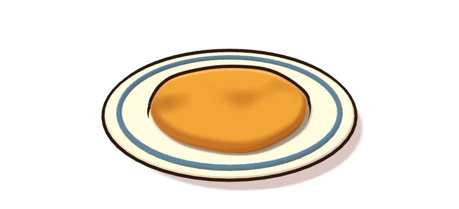 Tortilla de patatas, ilustración 3D